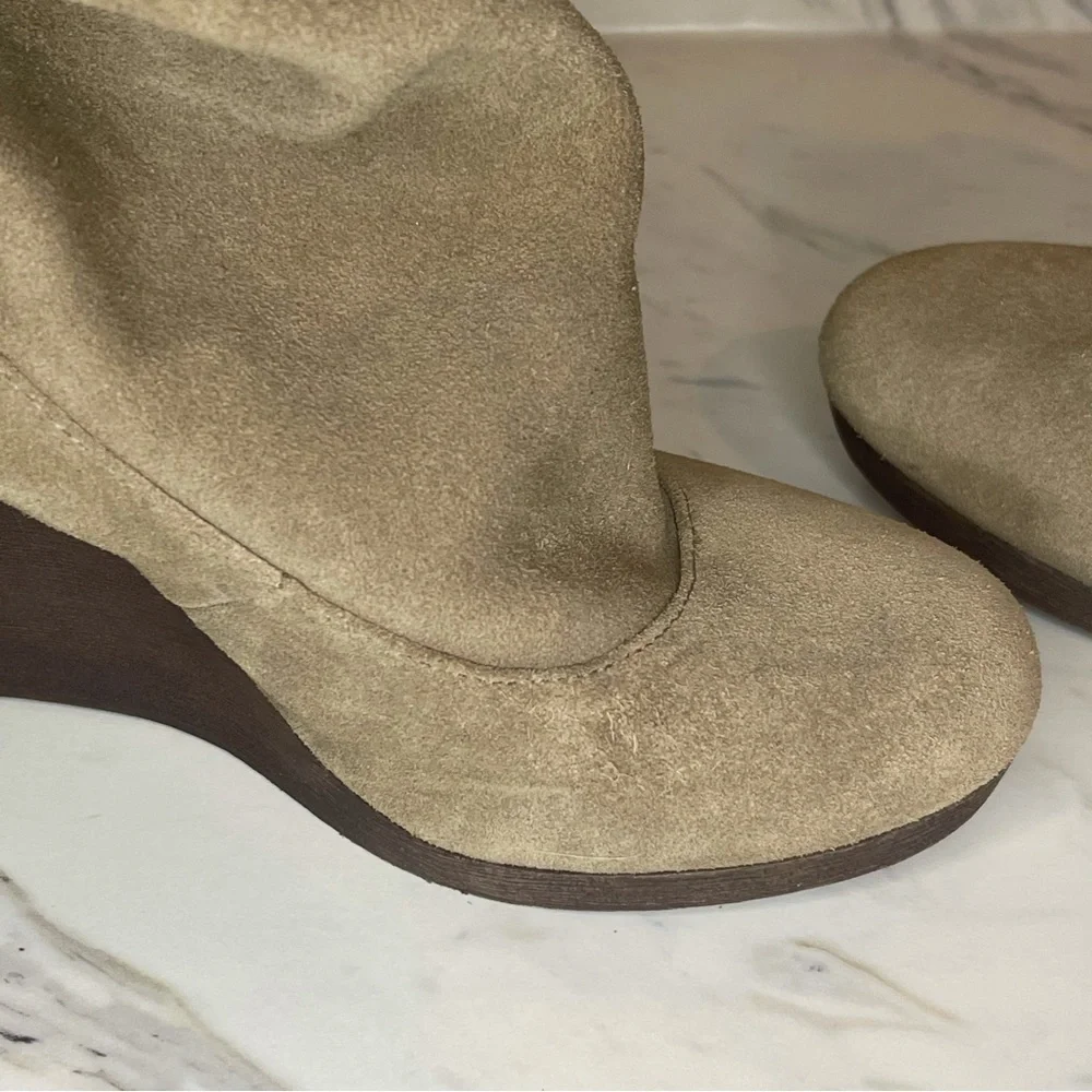 Steve Madden “Matti” Leather Wedge Booties  - Size 8M - Picture 5 of 13